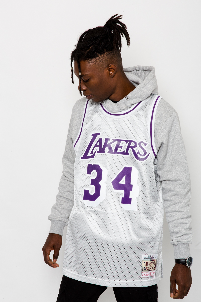 Los Angeles Lakers Platinum Shaquille O'Neal Swingman Jersey XS