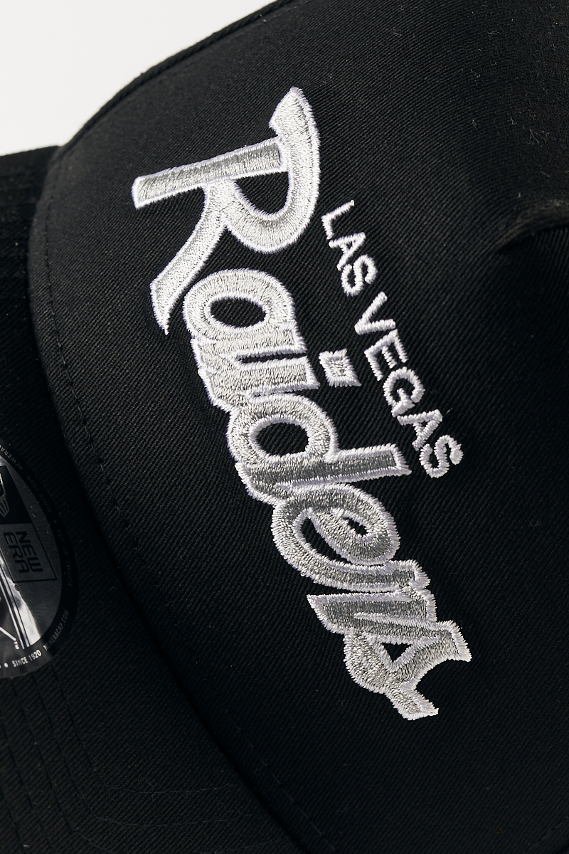 New Era Las Vegas Raiders SnapBack Hat Black Script Letters