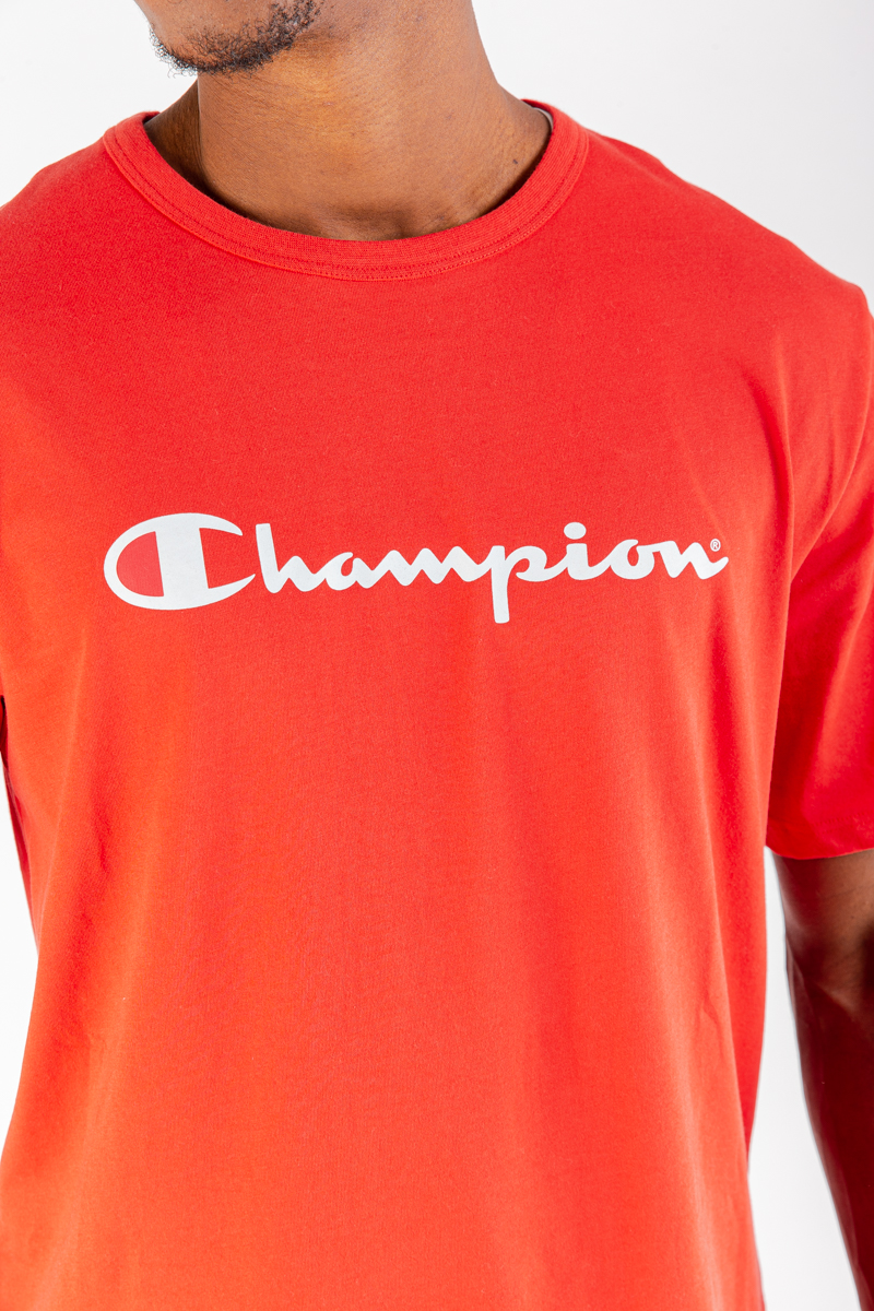 champion script t shirt red