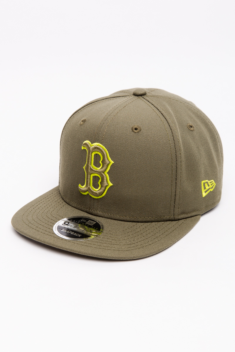 olive green red sox hat