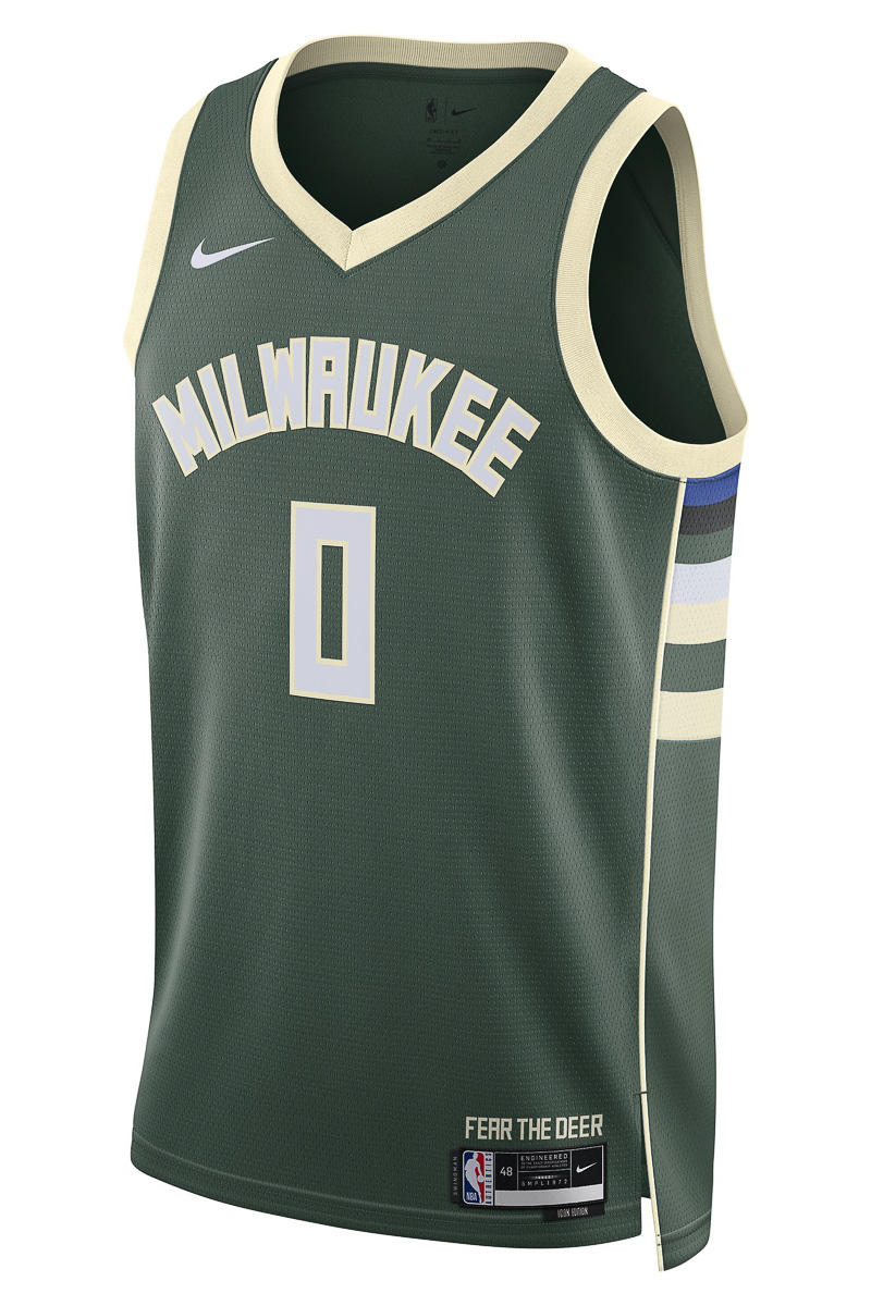 Damian Lillard Milwaukee Bucks Icon Swingman Jersey 2022 23 Stateside Sports