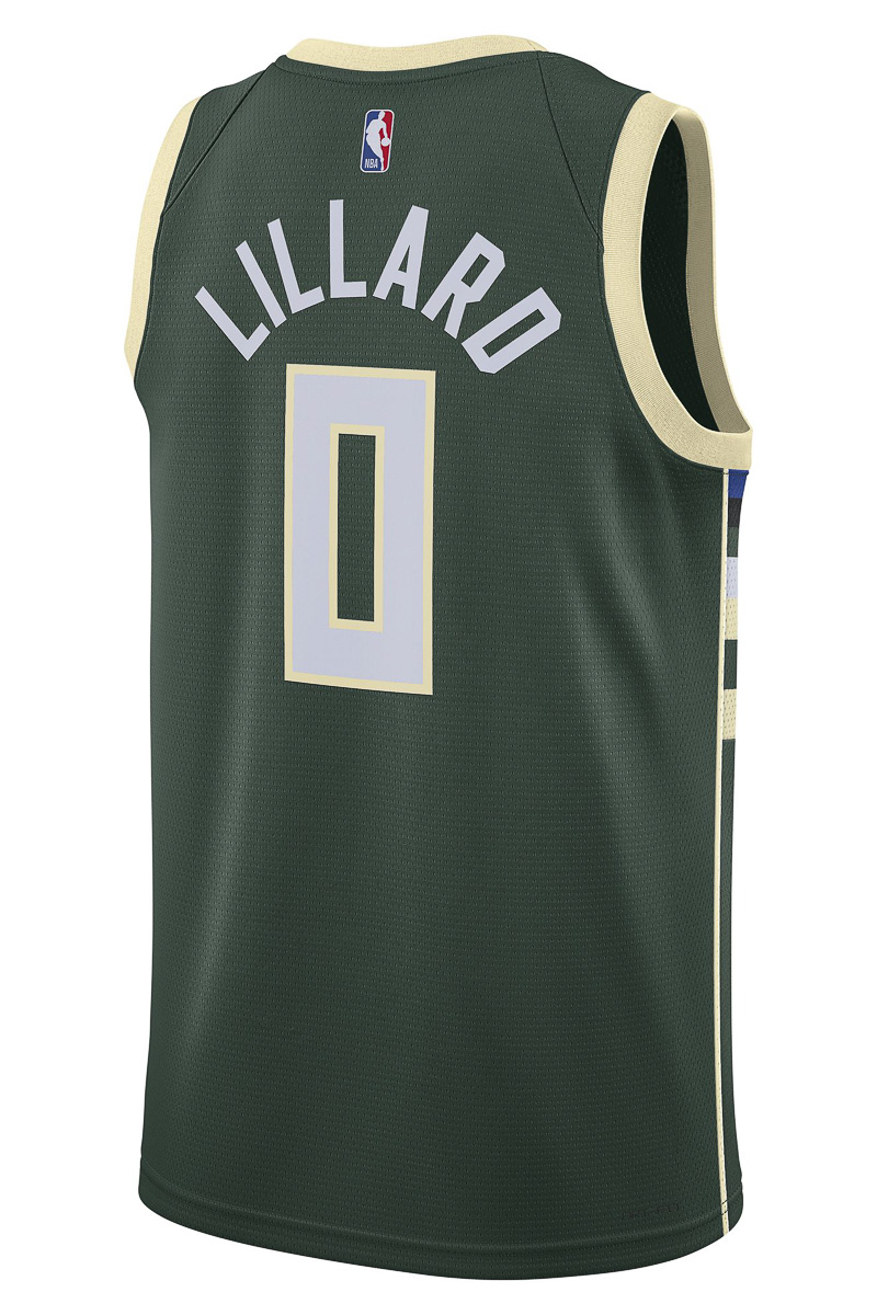 Damian Lillard Milwaukee Bucks Icon Swingman Jersey 2022 23 Stateside Sports