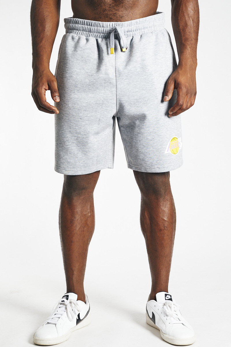 grey lakers shorts