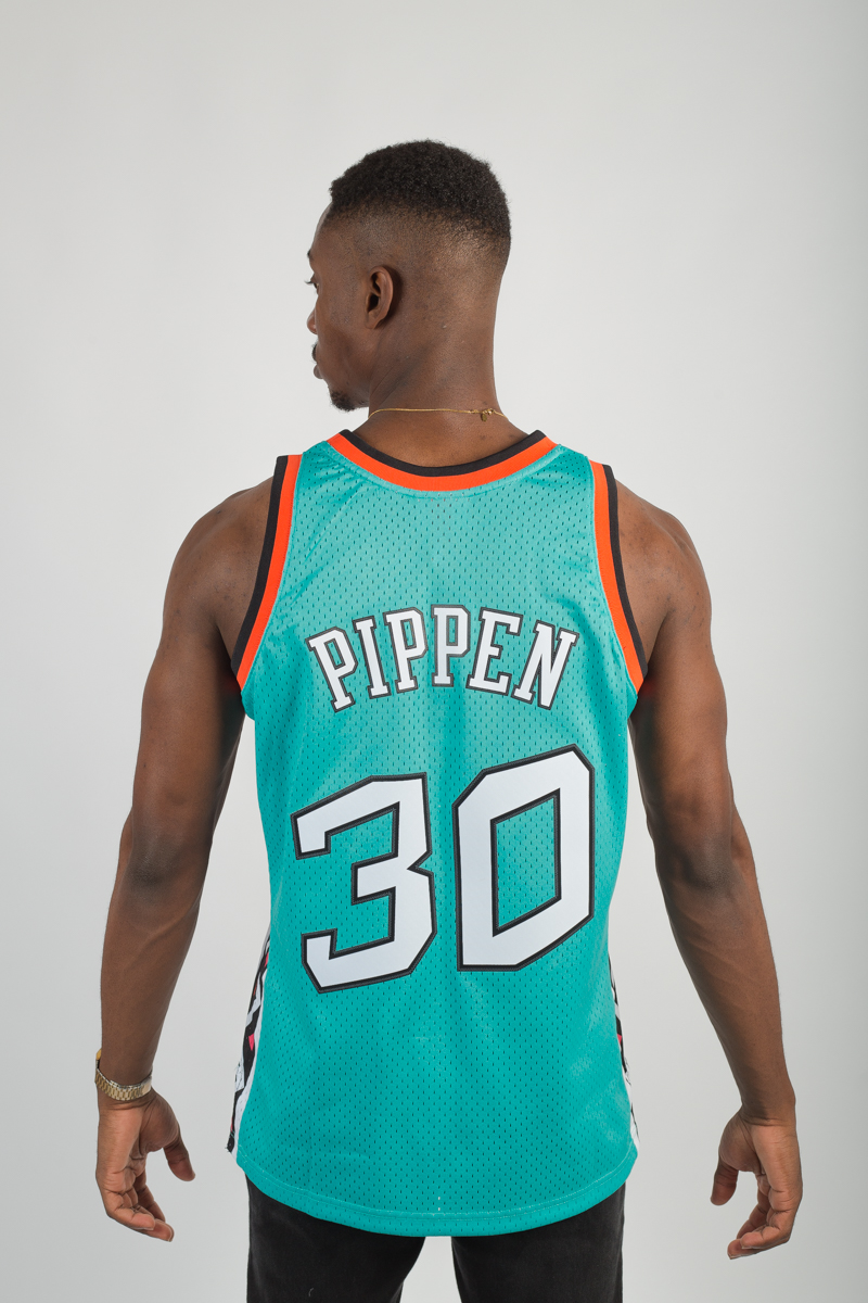 1996 NBA All-Star Game Scottie Pippen #30 Mitchell & Ness Teal Authentic  Jersey