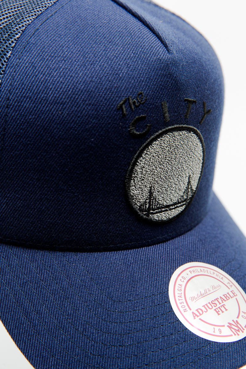 Melange Trucker Snapback- Navy/Grey | Stateside Sports