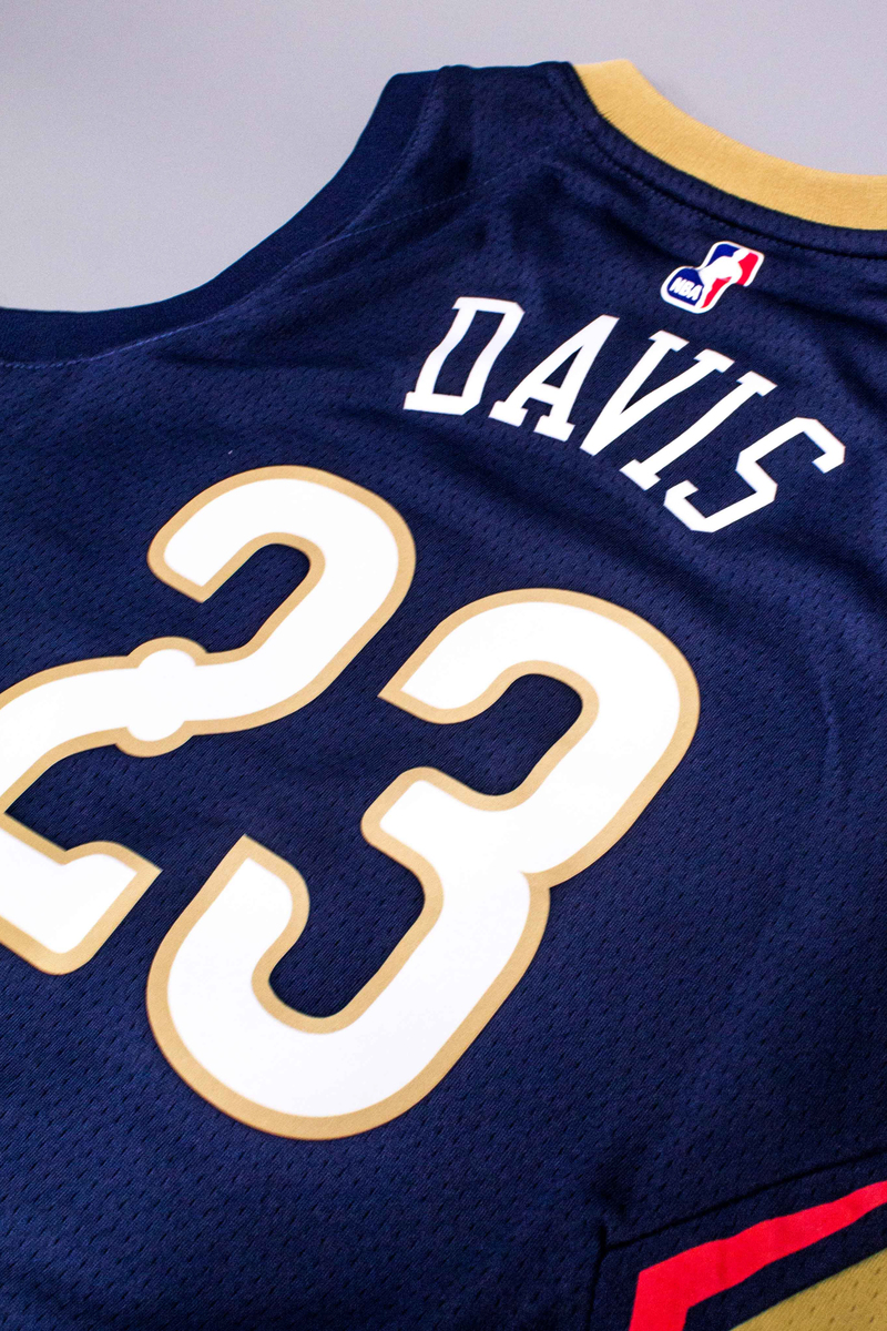 New Orleans Pelicans Nike Swingman Icon Jersey Anthony Davis Kids Navy Stateside Sports