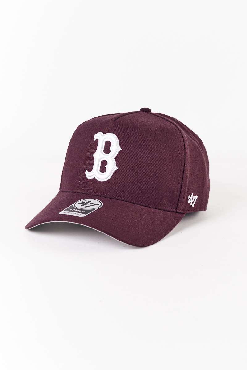 maroon red sox hat