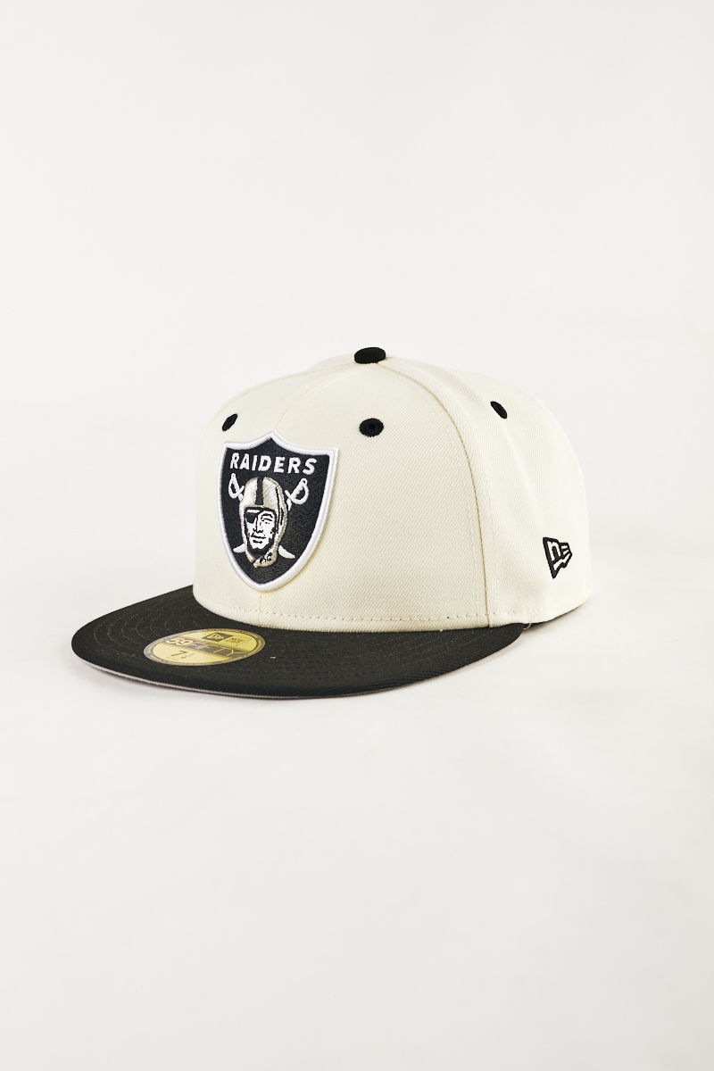 New Era Caps Las Vegas Raiders Throwback 59FIFTY Fitted Hat Black