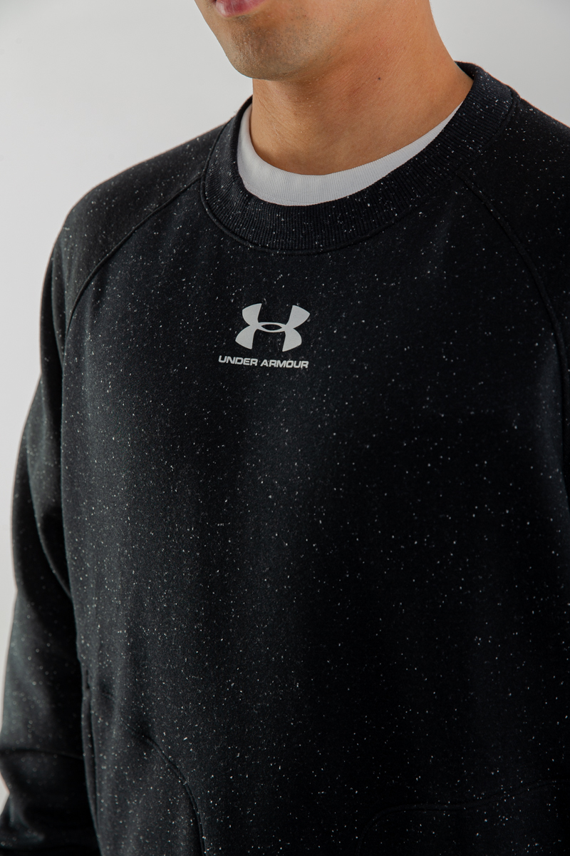 men's ua speckled fleece crew