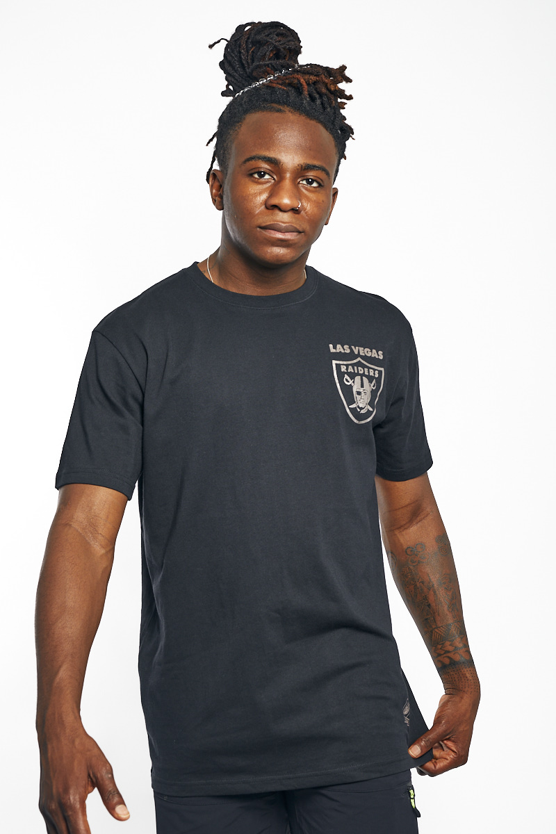 Official New Era Las Vegas Raiders NFL Jersey Detail Grey T-Shirt