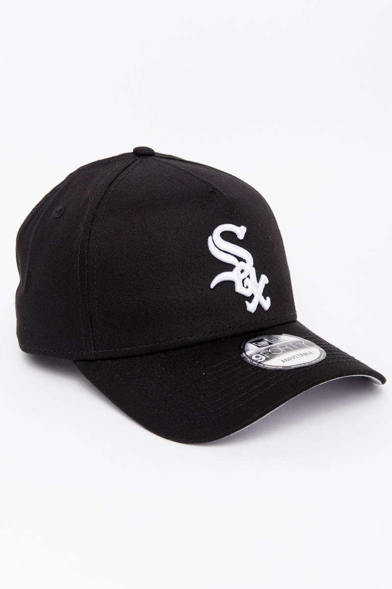 New Era Chicago White Sox Comiskey Park Black Throwback Edition 9Forty A  Frame Snapback Hat, A-FRAME-CAPS, CAPS