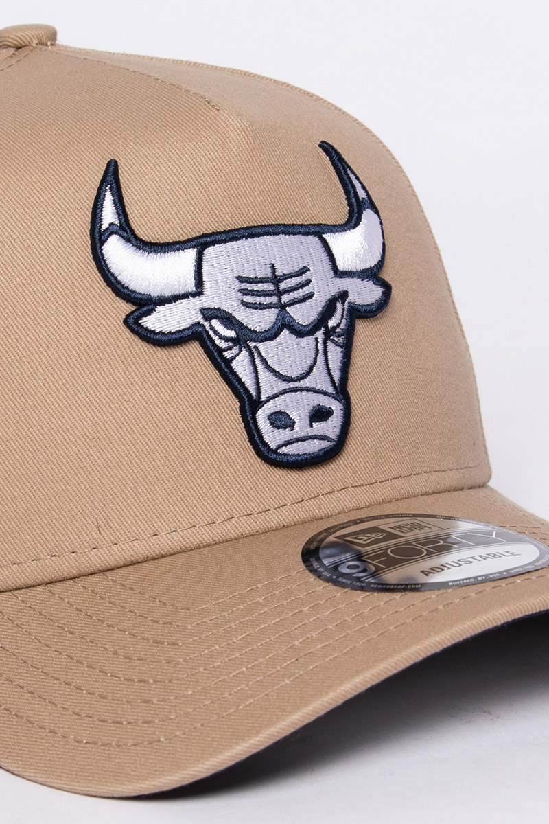 New Era - Chicago Bulls 9FORTY A-Frame Cap - Camel/Oceanside Blue