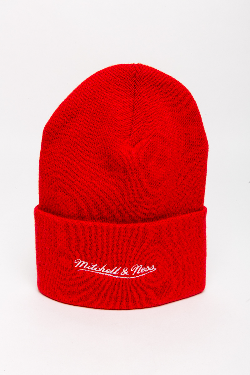 MIAMI HEAT MITCHELL AND NESS SPECIAL SCRIPT KNIT BEANIE- RED ...