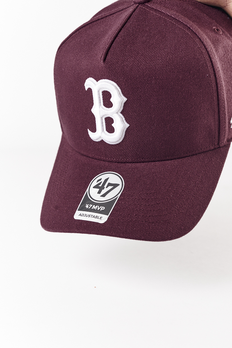 maroon red sox hat