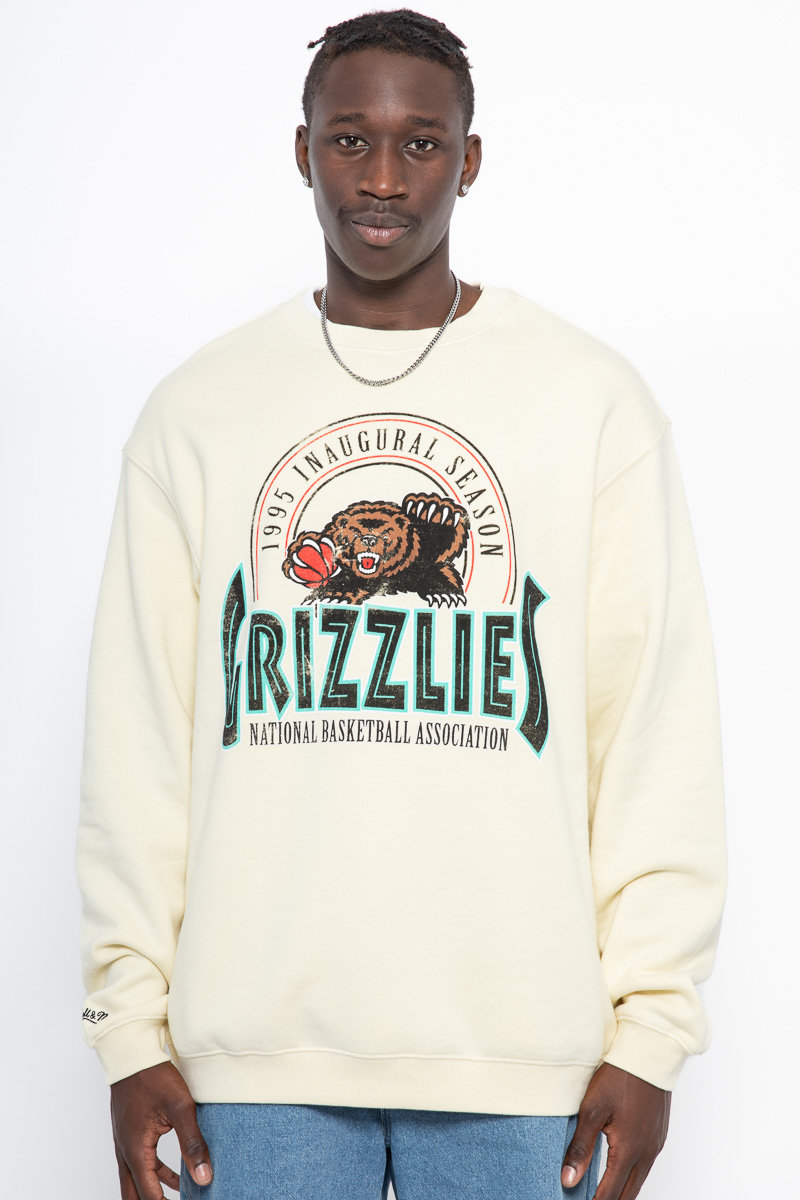 Mitchell & Ness Cream Vancouver Grizzlies Hardwood Classics Sidewalk Sketch  T-Shirt, hoodie, longsleeve, sweater