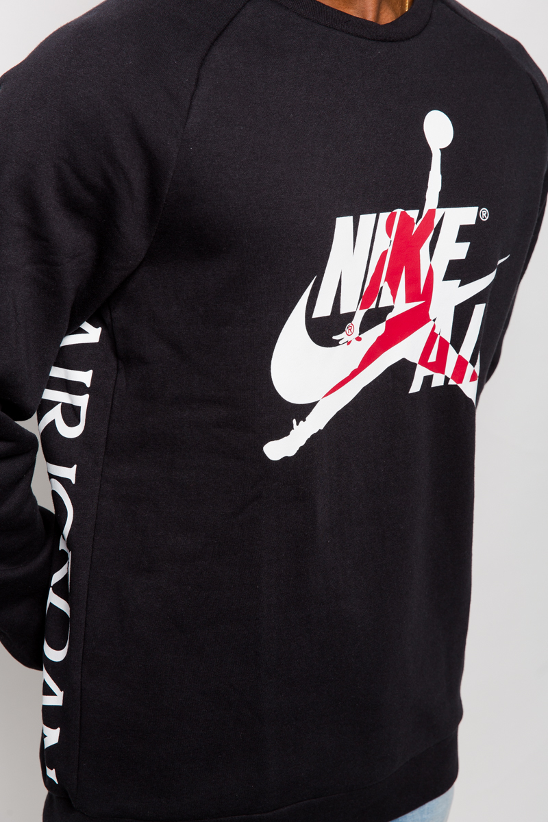 JORDAN BRAND JUMPMAN CLASSIC CREW NECK SWEAT MENS BLACK Stateside Sports