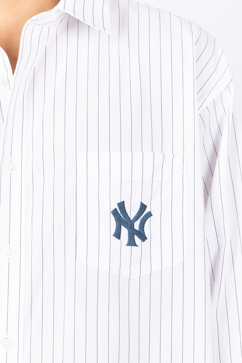 Yankees ボタンアップシャツ XL ネイビー Yankees ボタンアップシャツ XL ネイビー