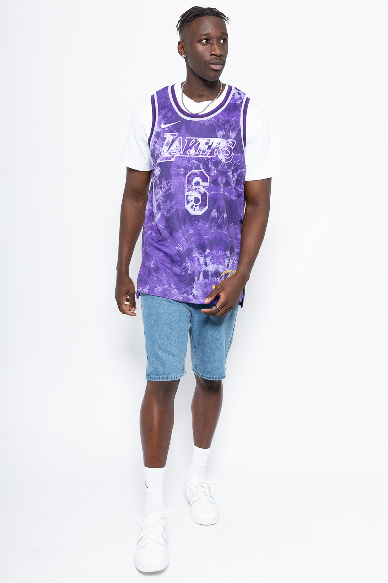 Bape x Mitchell & Ness Raptors Camo Basketball Swingman Jersey Purple