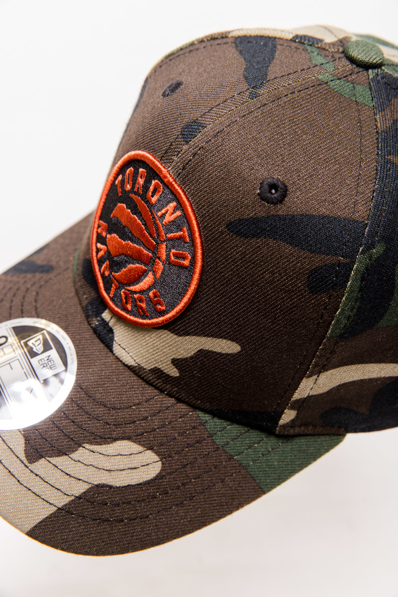 TORONTO RAPTORS STRETCH-SNAP 9FIFTY SNAPBACK- CAMO/ORANGE | Stateside ...