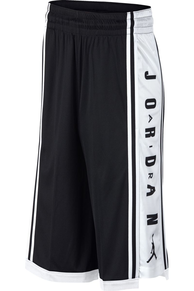 black and white jordan shorts