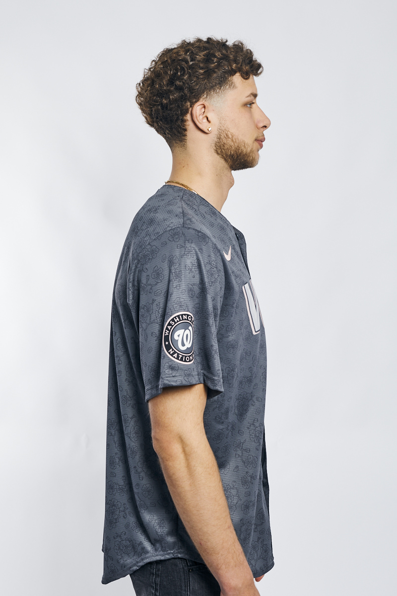 Nike Men's Nike Gray Washington Nationals City Connect 2-Hit T-Shirt