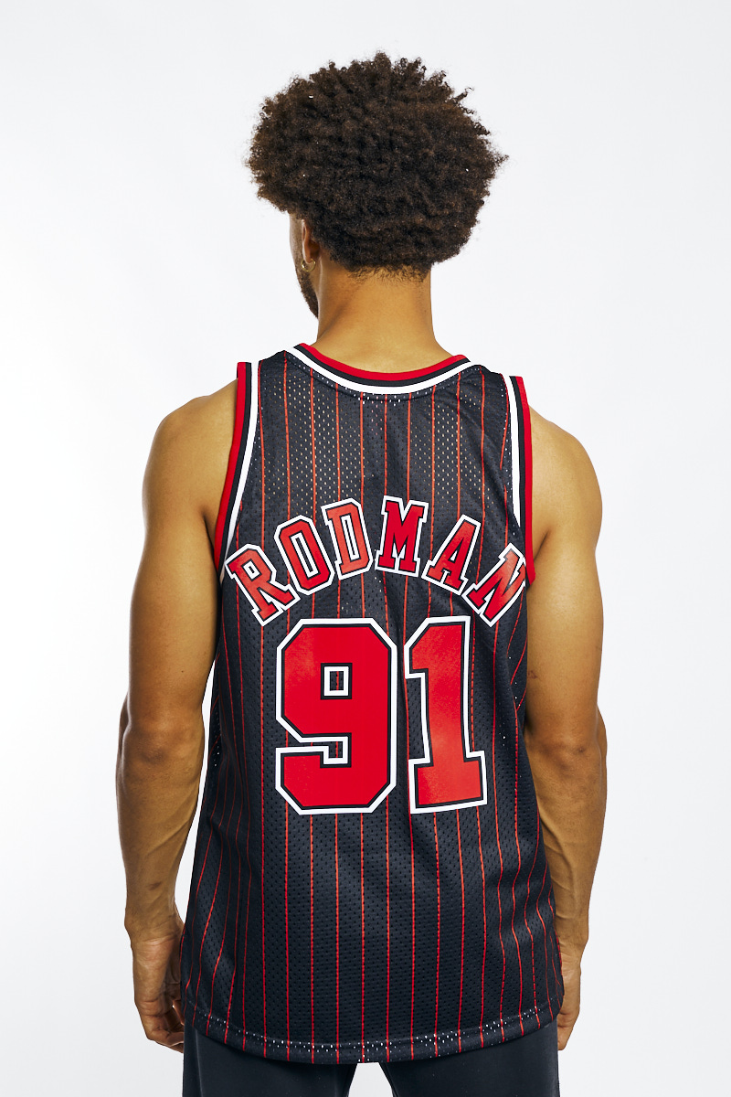 Chicago Bulls Dennis Rodman 95-96 Swingman Jersey, Tees & Singlets