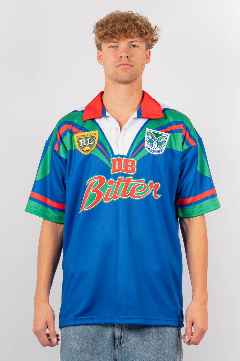 ウェア 5XL NRL NZ Warriors retro jersey 2024 New Zealand Warriors Mens Replica Heritage Jersey