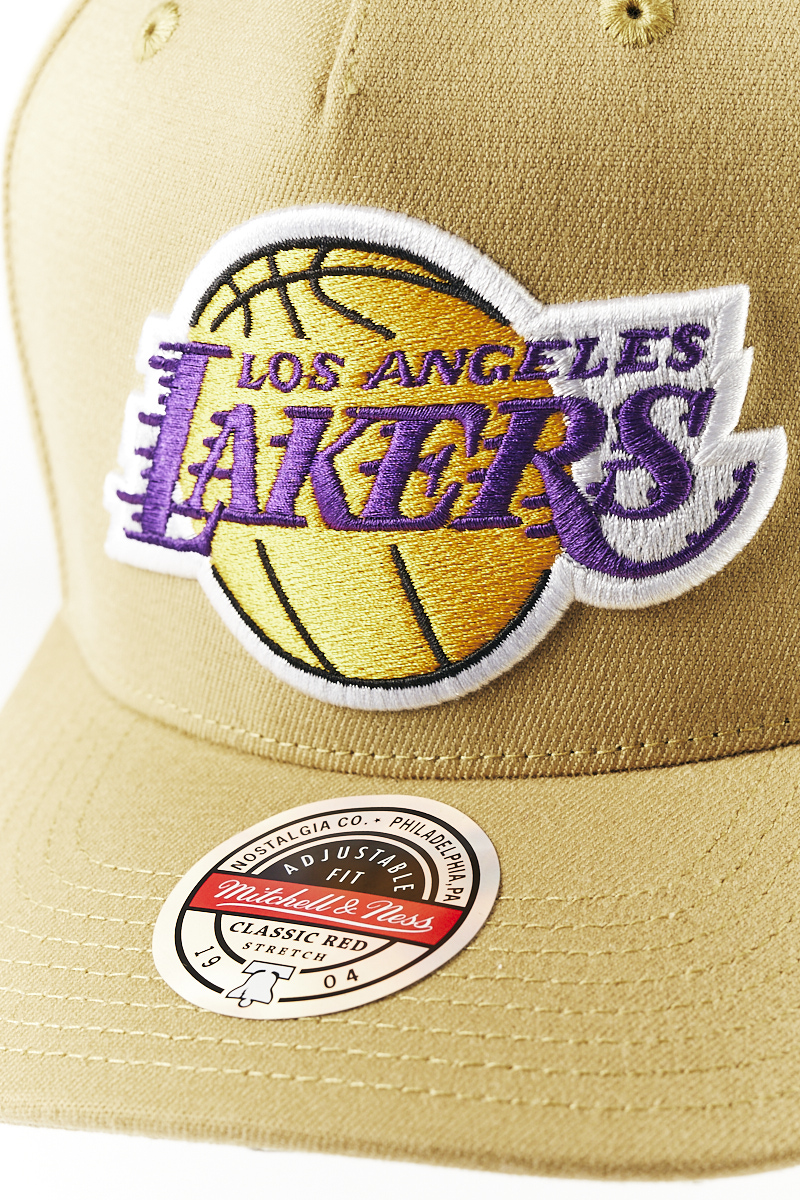 khaki lakers hat