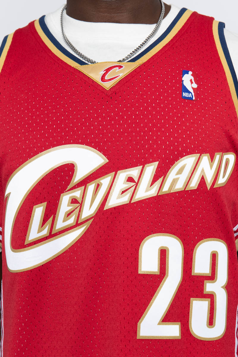 LeBron James Cleveland Cavaliers 2003-04 Red & Gold Swingman