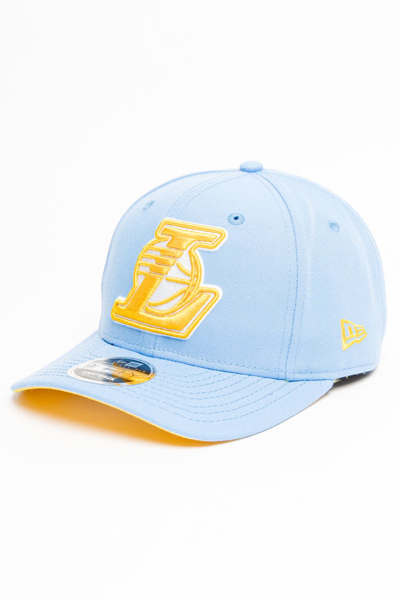 LOS ANGELES LAKERS NEW ERA ORIGINAL FITTED 9FIFTY SNAPBACK- AQUA BLUE ...