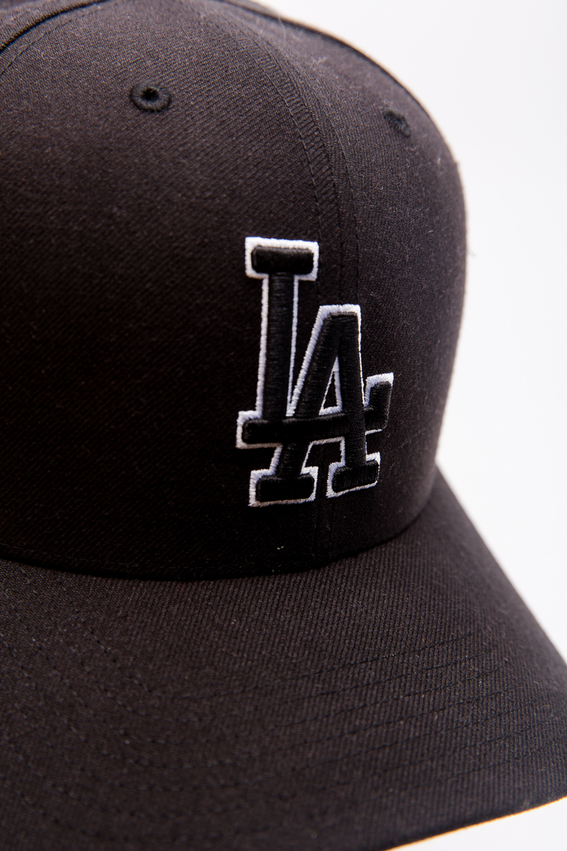 47 Brand Los Angeles La Dodgers MVP Hat Cap Black/White Outline