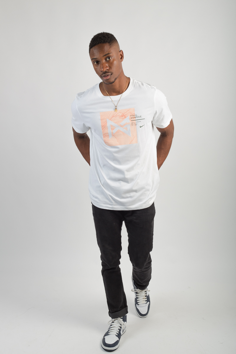 Paul George x Nike Dri-FIT T-shirt- Mens White | Stateside Sports
