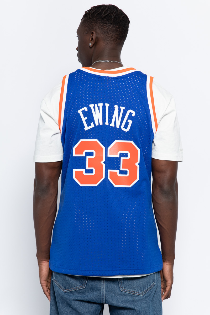 Patrick Ewing New York Knicks 1991-92 Black Gold Swingman Jersey