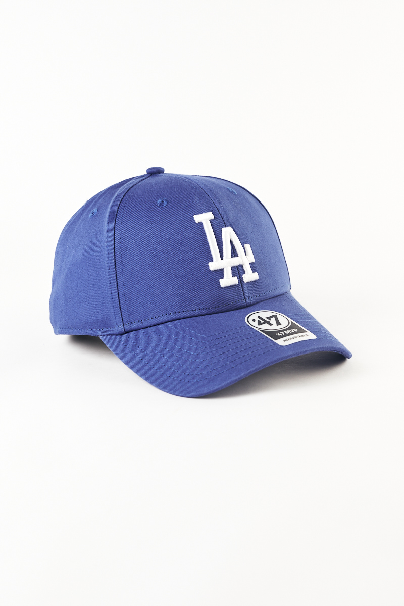 47 Los Angeles Dodgers MVP Adjustable Navy with Pink Logo Hat, Navy Blue