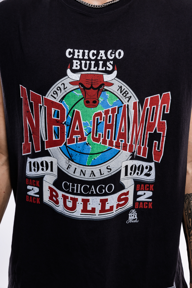 New era Chicago Bulls Championship Sleeveless T-Shirt White