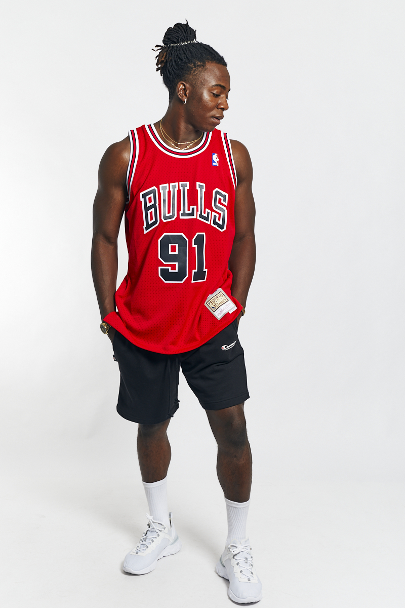 NBA Swingman Jersey Chicago Bulls Road 1997-98 Dennis Rodman #91 –  Broskiclothing