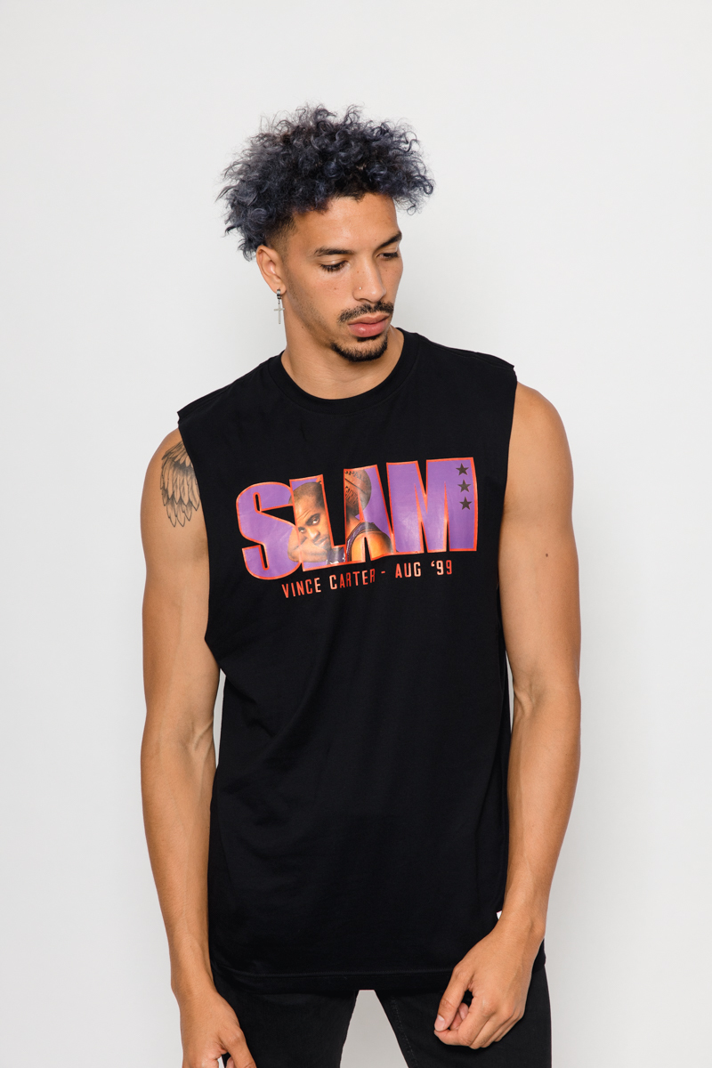 Shaquille O'Neal Slam Magazine Muscle Tank- Mens Black | Stateside Sports