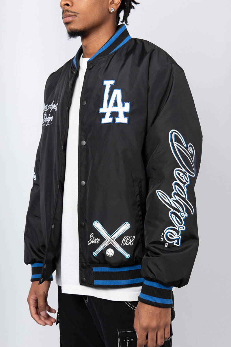 Los Angeles Dodgers フード付きジャケット ブラック mens-nike-black-los-angeles-