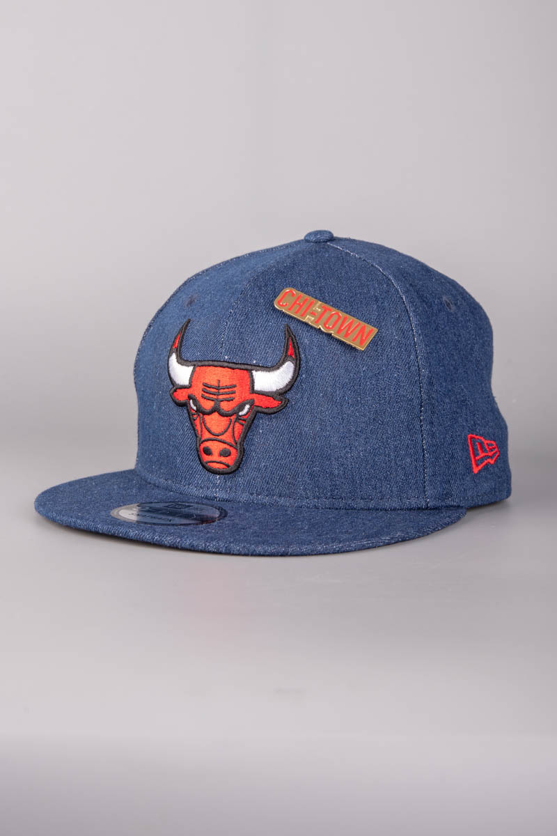 Chicago Bulls New Era 2018 Draft 9FIFTY Adjustable Hat - Denim