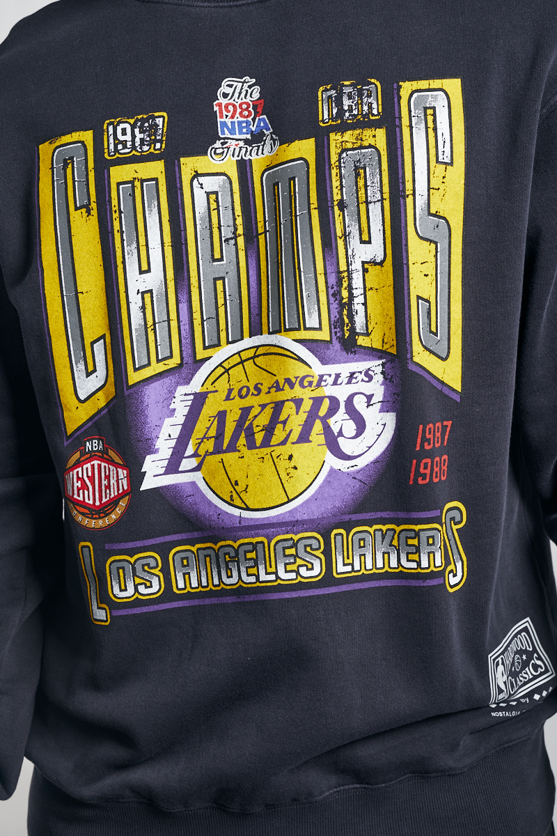 Mitchell & Ness - LA Lakers Vintage Champs Trophy Crew in Faded Purple