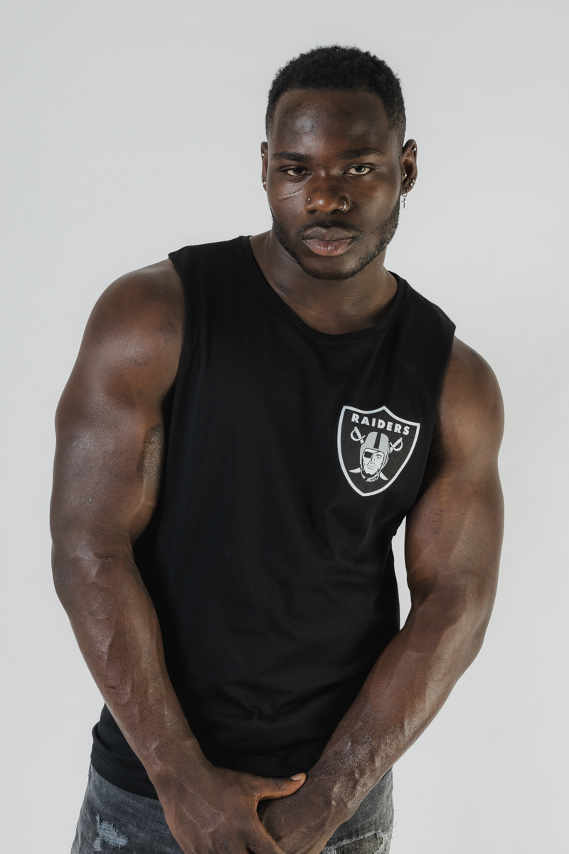 raiders muscle shirt