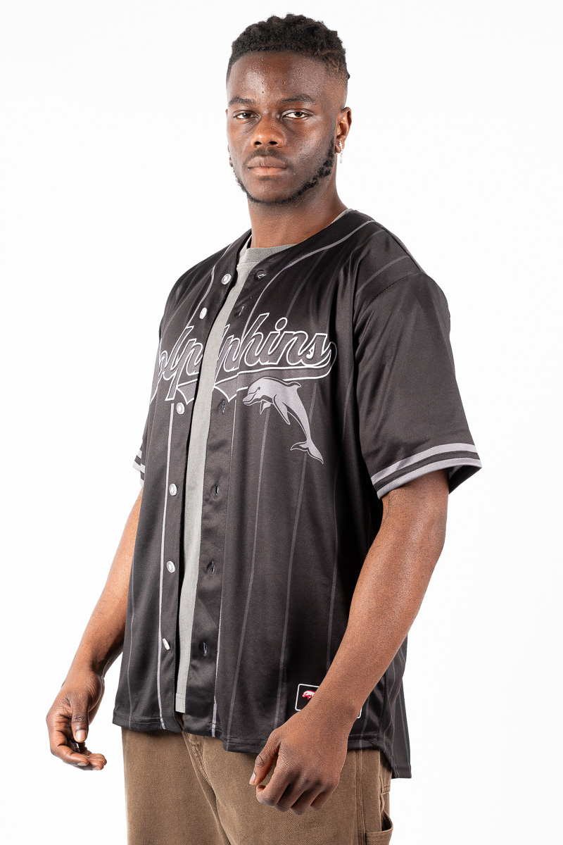 Redcliffe Dolphins NRL Blackout Baseball Shirt | Stateside