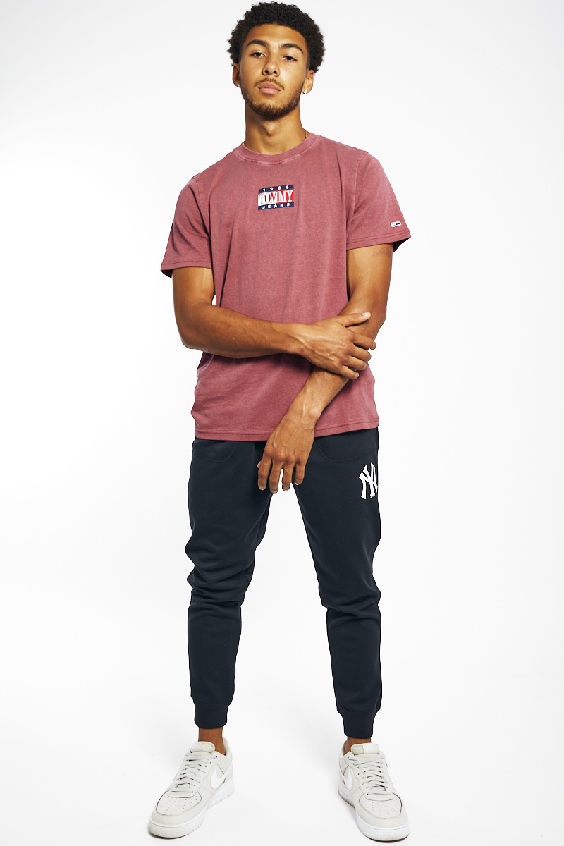 Tommy Jeans Timeless Tommy Tee in Cherry | Stateside Sports