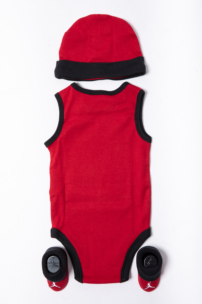Jumpman Bodysuit, Hat and Booties Baby Box Set Stateside Sports