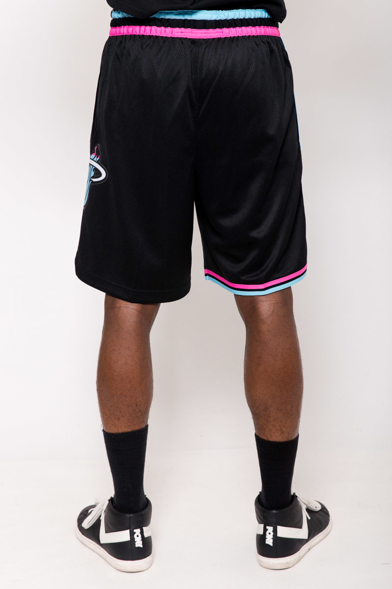Nike Miami Heat City Swingman Shorts in Black for Men
