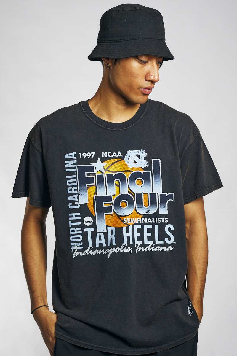 NCAA University of North Carolina Final Four Short Sleeve Tee in Black