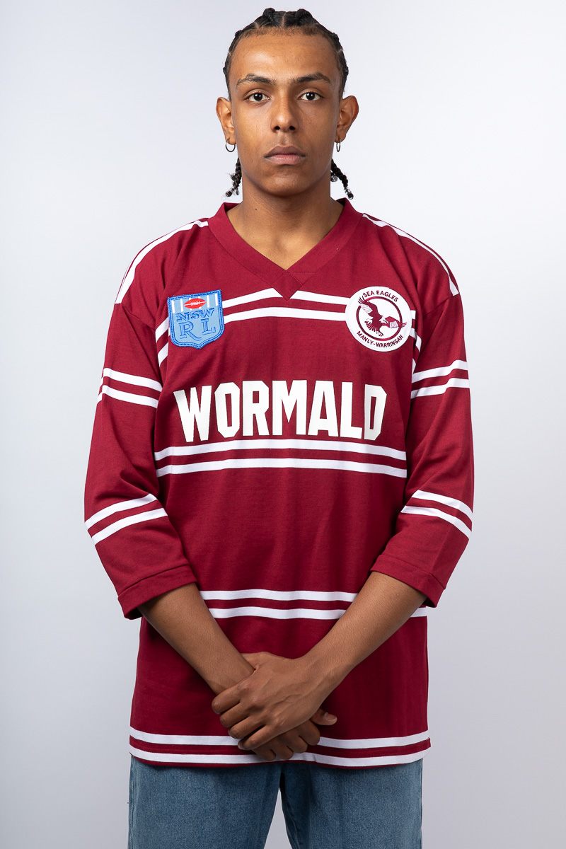 80s 90s NSW RL SEA EAGLE WORMALD ラガーシャツ Manly Sea Eagles NRL